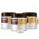 Karseell MACA CARE SYSTEM Pack de 3 - Mascarilla Capilar Profesional Colágeno Aceite Argán Coco Aguacate Keratina Karité Reparadora Nutritiva Hidratante Antifrizz Alisado Tratamiento Pelo Seco Dañado