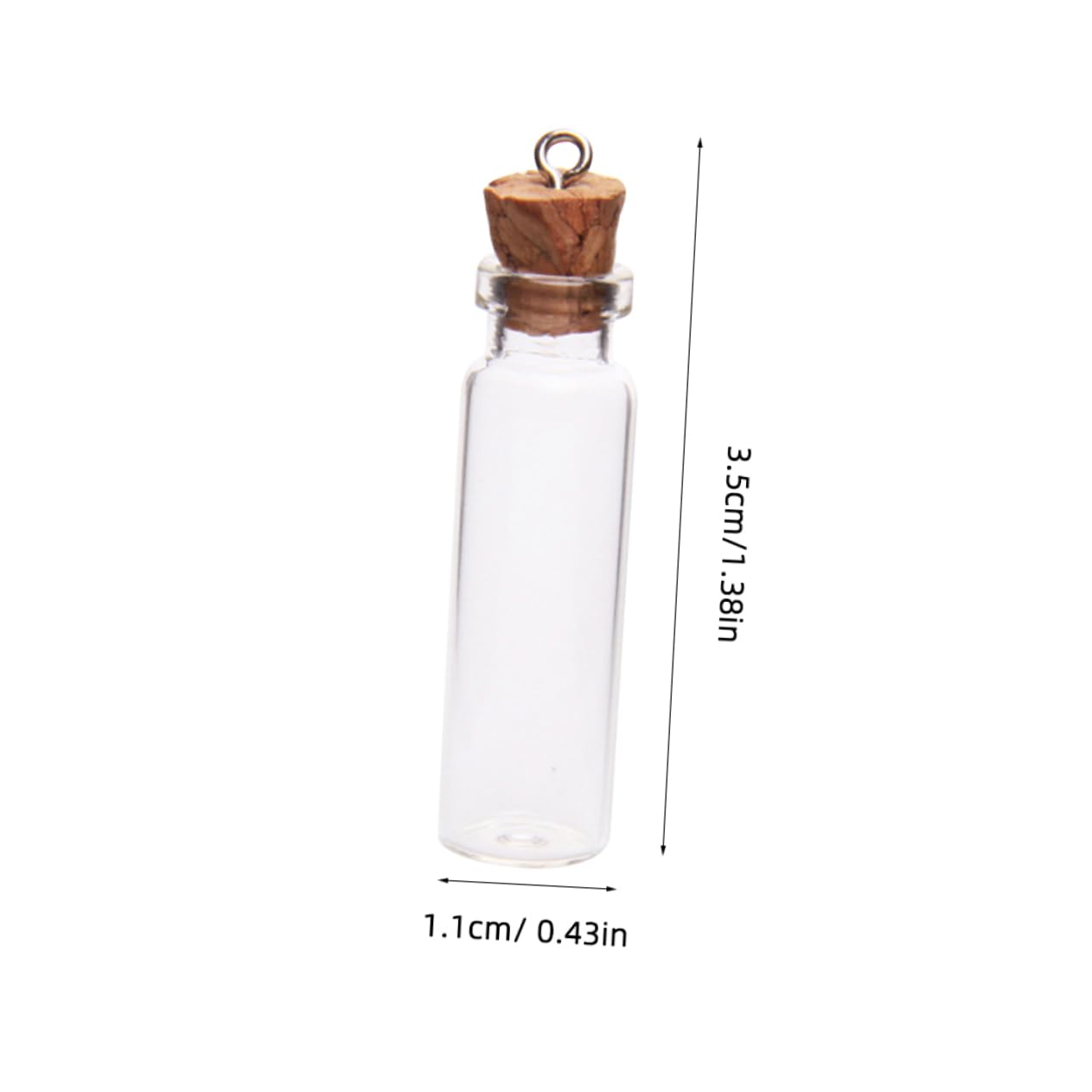 150 Stück Mini-Glasflaschen Klare Flaschen Transparente Wunschflaschen Apothekerflaschen Kleine Klare Geschenkgläser Miniatur-Wunschflaschen Mini-Gläser Leere Korkflaschen