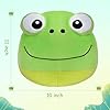 JUEXINGZHE Frog Plush Pillow Stuffed Animal Toy, Frog Cute Soft Toys 11" Fat Kawaii Hugging Pillows,Frog Stuffed Animal,Gift for Kids #4