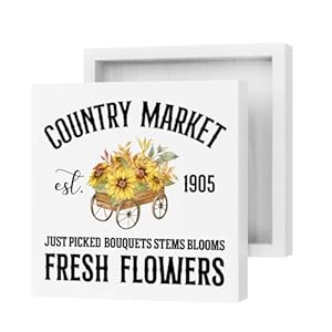 Yyds sunflower decor country wood box signs sunflower gifts summer decorations for home office desk decor for women men wooden box signs for farmhouse home tabletop bookshelf bedroom porch  urban country home decor