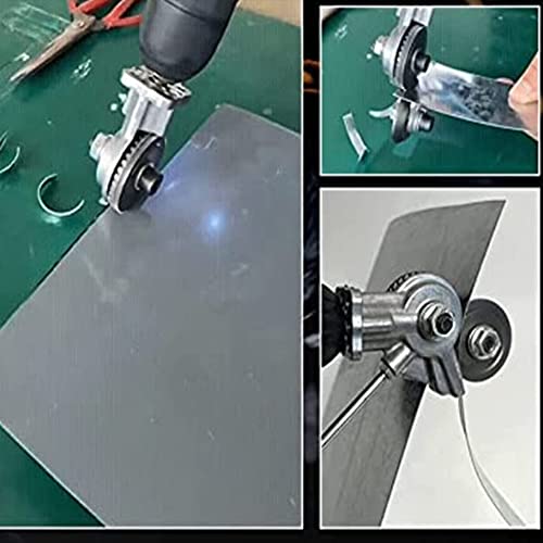 Electric Drill Plate Cutter Accessories Sheet Metal Cutting Machines Sawing Machines Free Cutting Tools Sheet Metal Cutting Compatible With Cutting Metal Plates, Aluminium #TOP4