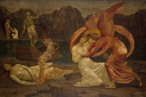 Tableaux Graffiti Art Mural Psyché Edward Burne Jones Décoration Grand Format