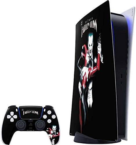 Skinit Decal Gaming skin compatible with PS5 Digital Edition Bundle - Officially Licensed DC Comics The Joker Batman: Harley Quinn Cover #1 Art by Alex Ross. Piece Also known as Tango with Evil Design