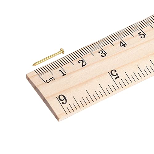 uxcell Clavos Pequeños de Latón 1.2mmx15mm para Accesorios de Cajas de Madera 120 piezas miniatura 4