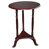 Home Source Industries AF9813 Round End Table, Mahogany