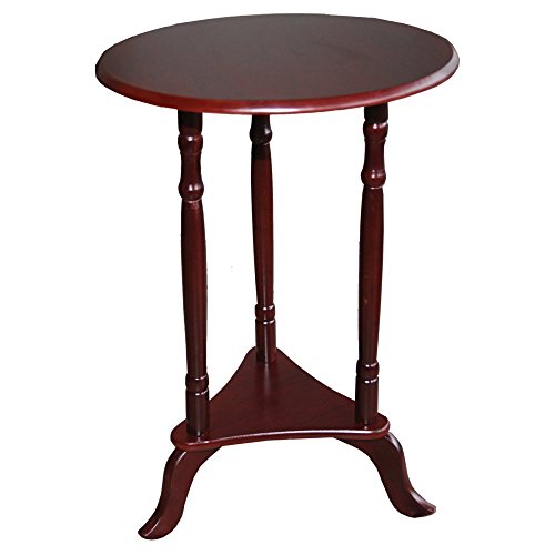 Home Source Industries AF9813 Round End Table, Mahogany