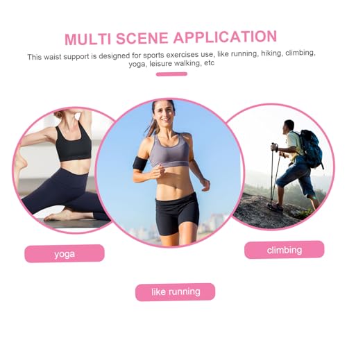 Faja lumbar resistente para mujer rosa miniatura 5