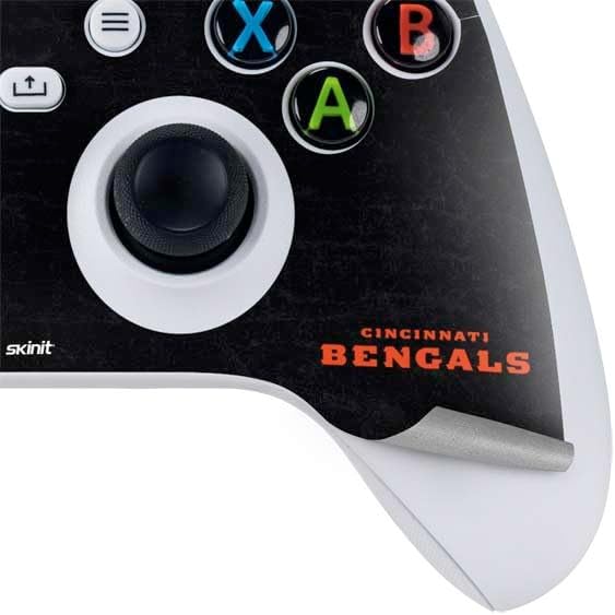 Skinit Decal Gaming Skin Compatible with Xbox Series S Controller - Officially Licensed NFL Cincinnati Bengals - Distressed Design