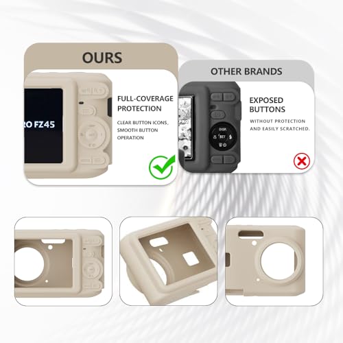 Funda de silicona suave para Kodak PIXPRO FZ45 color blanco miniatura 3