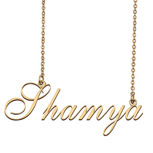 HUAN XUN Custom Made Delicate Any Name Necklace for Mother Shamya