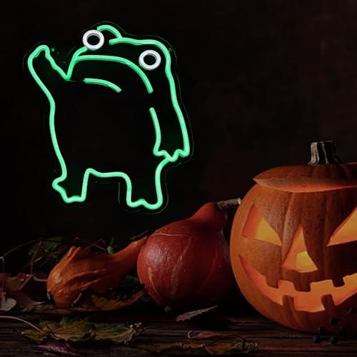 Image of Frog Neon Sign For Room Wall Decor Neon Frog Light Up Sign Led Wall art Holiday Birthday Gift