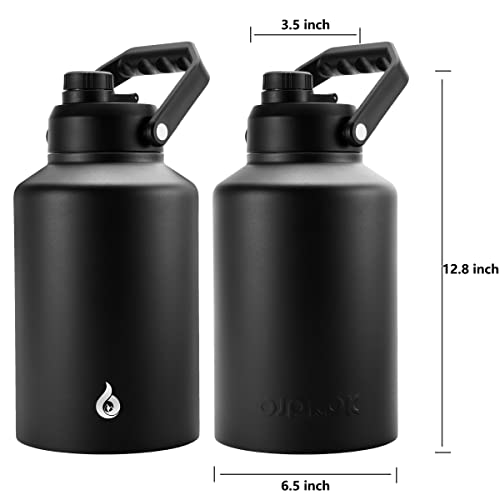 Image of BJPKPK 128oz Insulated Water Bottle, 1 Gallon Water Jug, Stainless Steel