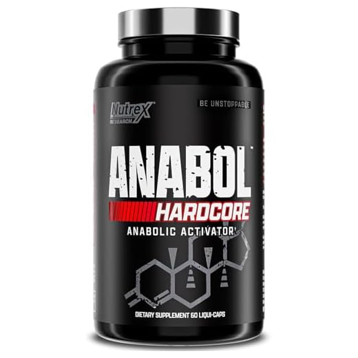 Nutrex Research Anabol Hardcore | Activador anabólico | constructor muscular y agente endurecedor | 60 pastillas
