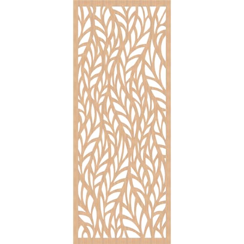 Image of Ortonville Decorative Pierced Fretwork Wood Wall Panels, 29 3 /8 inchW x 74 3 /8 inchH x 1 /4 inchT, Hickory