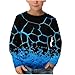 Color Block Long Sleeve Tee for Kids Loose Fit Crewneck Top for Boys Girls Cute Fashion Pullover