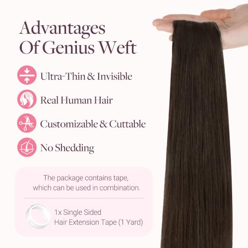 Image of GOO GOO Tape In Weft Hair Extensions, Invisible Genius Weft Home DIY