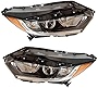 TQSHOoP Halogen Headlight Assembly Left+Right Side Compatible with 2019 2020 2021 Honda Hrv Hr-V Front Driver Passenger Side Headlight Headlamps Set with LED DRL
