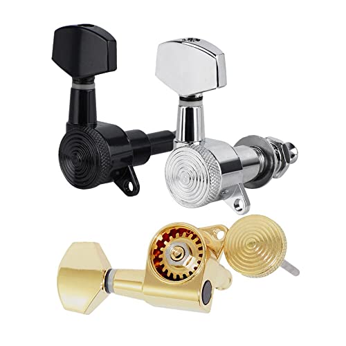 VUBLY Lot de 6 accordeurs de verrouillage pour guitare électrique Têtes de machine de verrouillage Chevilles d’accordage… - Les Beatles, Paul McCartney, John Lennon, RIngo Starr, George Harrison VUBLY Lot de 6 accordeurs de verrouillage pour guitare électrique Têtes de machine de verrouillage Chevilles d'accordage… – Image 4