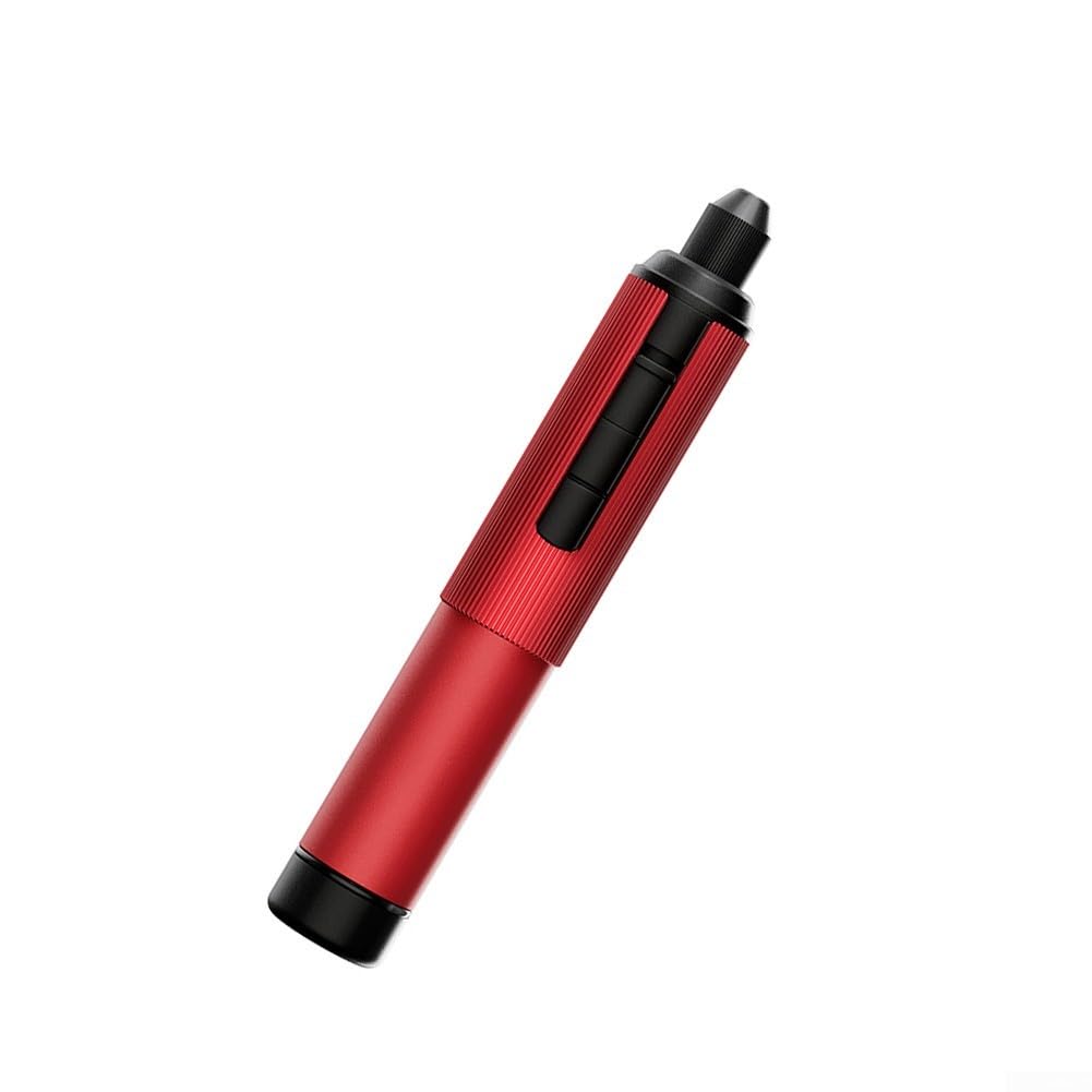 Trapano elettrico ricaricabile a mano con mandrino magnetico a cambio rapido, punte in carburo da 0,3-3,0 mm per foratura e rettifica di precisione, corpo in lega di alluminio leggero, (rosso)