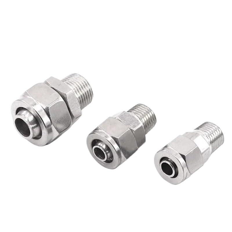 Conector neumático de tornillo antigoteo PC6 con rosca 1/4 BSP 5