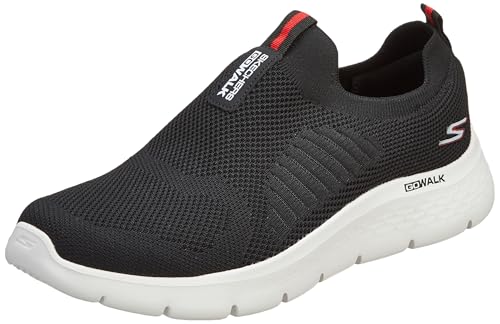 Image of Skechers-Men's Walking Shoes-GO Walk FLEX-216506ID-BKW-8 Black/White
