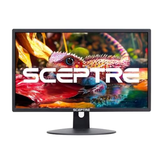 Sceptre New 22 Inch FHD LED Monitor 75Hz 2X HDMI VGA Build-in Speakers, Machine Black (E22 Series)