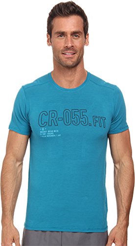 Reebok Men's Crossfit Placed Burnout Graphic Short Sleeve Tee