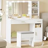 maquilladora barcelona precio [Escritorio Ordenado]Las dos separaciones delante del espejo del tocador permiten colocar los frascos de pintalabios y maquillaje de forma ordenada, estos objetos tienen su propio espacio en el escritorio, lo que hace que éste deje de estar desordenado y todo esté en orden