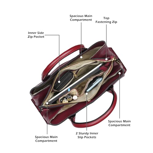 Image of Lavie Women's Liz Tallon Medium Satchel Bag | Satchel Handbag for Work | Ladies Purse | Stylish Shoulder Bag | Gift for Women