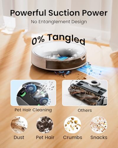 Image of OKP K5 Ultra Robot Vacuum and Mop Combo,2.9 inch Small Robot Vacuum with ToF LiDAR Navigation,170Min Runtime,PSD Obstacle Avoidance,Automatic Charging,WiFi /App /Alexa Control, for Pet Hair and Home