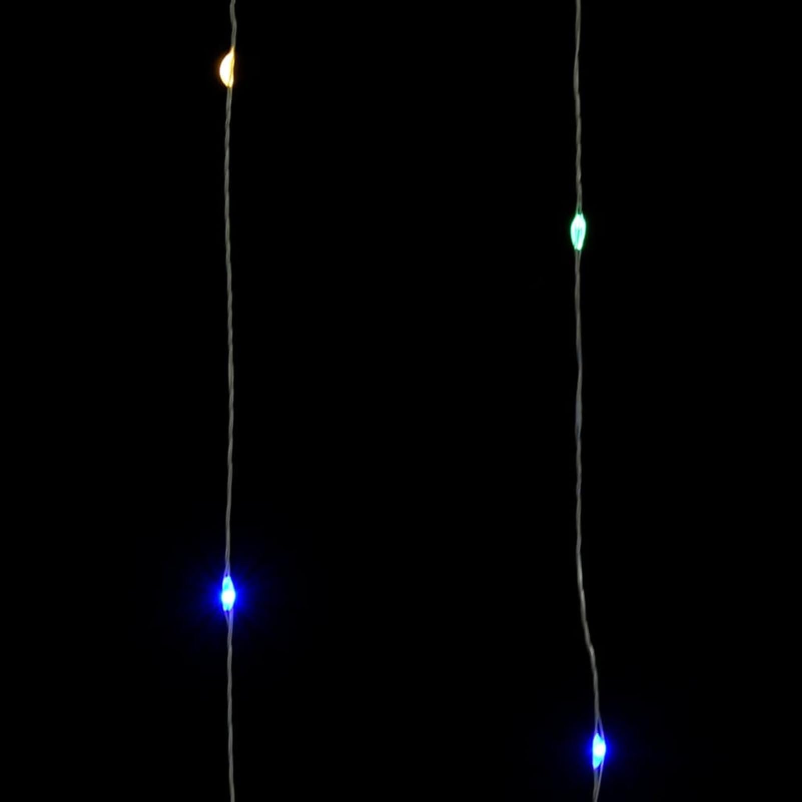 Homgoday Łańcuch świetlny LED z 300 diodami LED, wielokolorowy, 30 m, oświetlenie bożonarodzeniowe, na zewnątrz, do wewnątrz, dekoracja bożonarodzeniowa, na imprezę, wesele