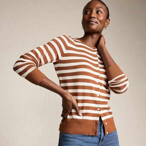 Image of Lands' End Women's Fine Gauge Cotton Cardigan Sweater