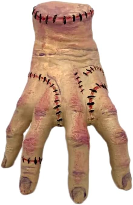 greitenty RICEFINE Thing Hand Addams Family Fake Hand Toys from Wednesday Things Hand Model Cosplay Scary Props Decorations Figurine (Hand Prop)
