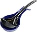 Reston Lloyd Kitchen Counter Utensil Spoon Rest, Ladles, Spaghetti Forks, & Spatulas, Durable BPA-Free Plastic – Dishwasher Safe, Décor, Space Saving Hanging Hole on Handle, Indigo