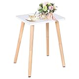 HIGH QUALITY MATERIALS:Der Beistelltisch ist aus hochwertiger mitteldichter Faserplatte gefertigt,Die Tischbeine sind aus hochwertigem Kiefernholz gefertigt,Stabile Struktur Nicht wackeln，Offenes Design.