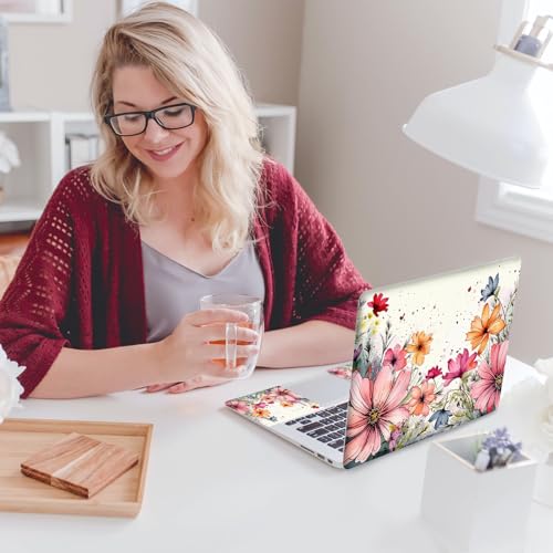 ArtSo Laptop Skin Sticker Decal,16.5 17 17.3inch Laptop Netbook PC Notebook Universal Vinyl Reusable Skin Sticker Cover Personalized Art Case Protector, Flowers Plants