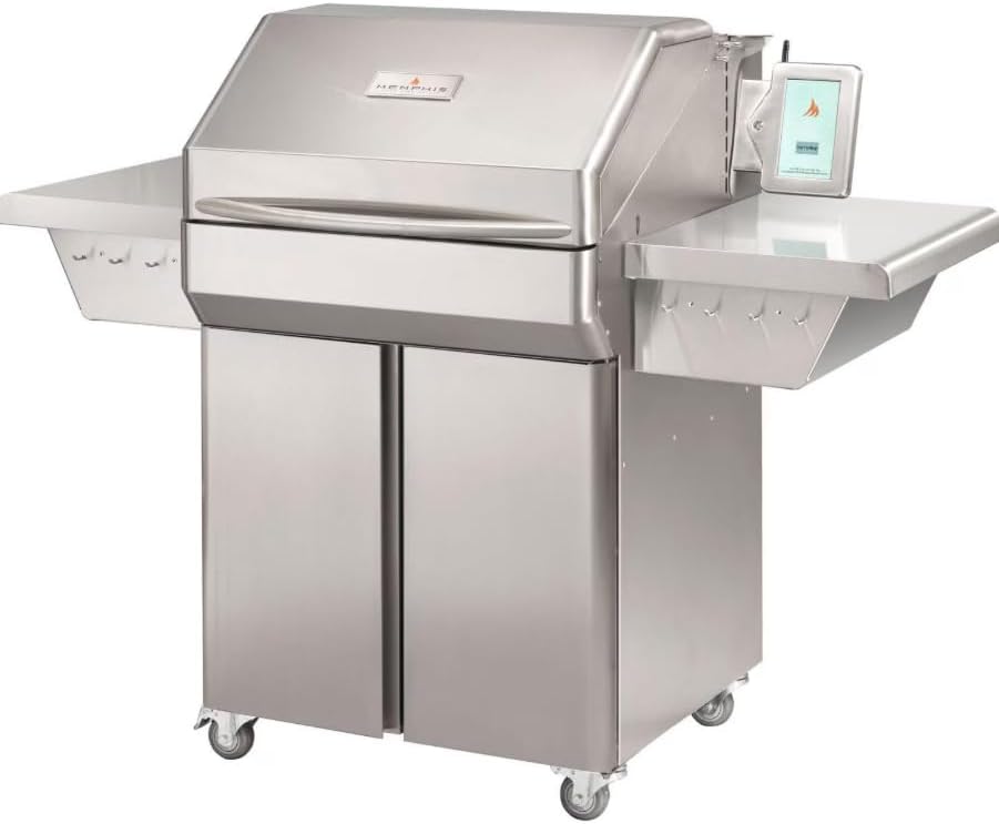 Memphis Grills Pro ITC3 Wi-Fi Monitored 28-Inch 304 Stainless Steel Pellet Grill - VG0001S