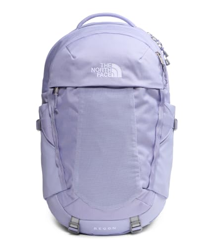 Image of The North Face Women's Recon Everyday Laptop Backpack - Commuter Travel Bag, 18 inch Laptop Sleeve, Water-Repellent, Pale Plum Light Heather /Pale Plum, One Size