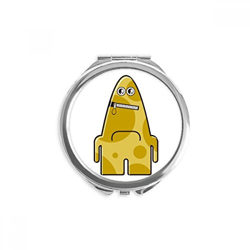 Miroir de poche univers alien jaune, une idée cadeau originale pour passionnés d'espace