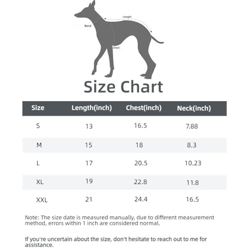 ESCCBOO Roupas de galgo italiano, suéter quente para whippets, macacão de cachorro, suéter quente de