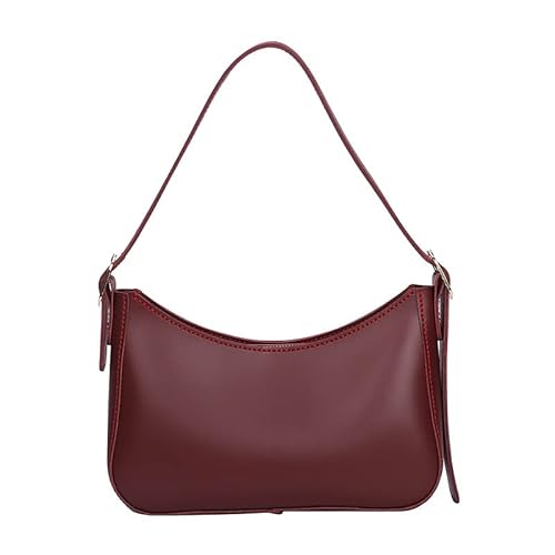 Moeruruya 手作りキット ハンドバッグ ハンドメイド キット 手芸レトロバッグキット DIYトートキット レザーバッグキット 大容量 無地 トートバッグ ワインレッド 通勤 カバン #ワインレッド - Generic - 商品画像