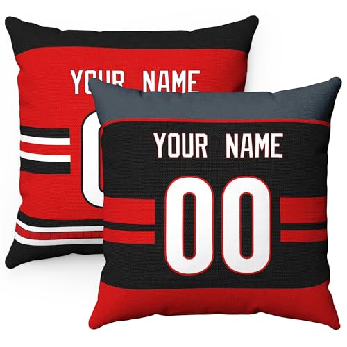Image of ANTKING Throw Pillow 2 Packs Personalized Custom Any Name Number for Men Women Boy Gifts