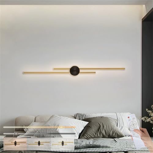 Aplique de pared LED moderna de 64cm regulable para salas y dormitorios