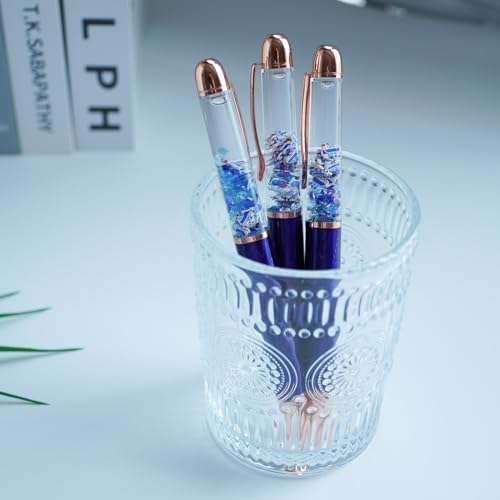 Image of Blue Police Car Funny Pens Cute Floater Floating Liquid Writing Journaling Office Pen Unique Gag Gifts