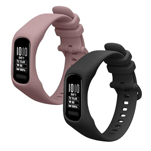 kwmobile Bracelet compatible avec Garmin vivosmart 5 / Smart 5 bracelet - 2x bracelet de rechange...