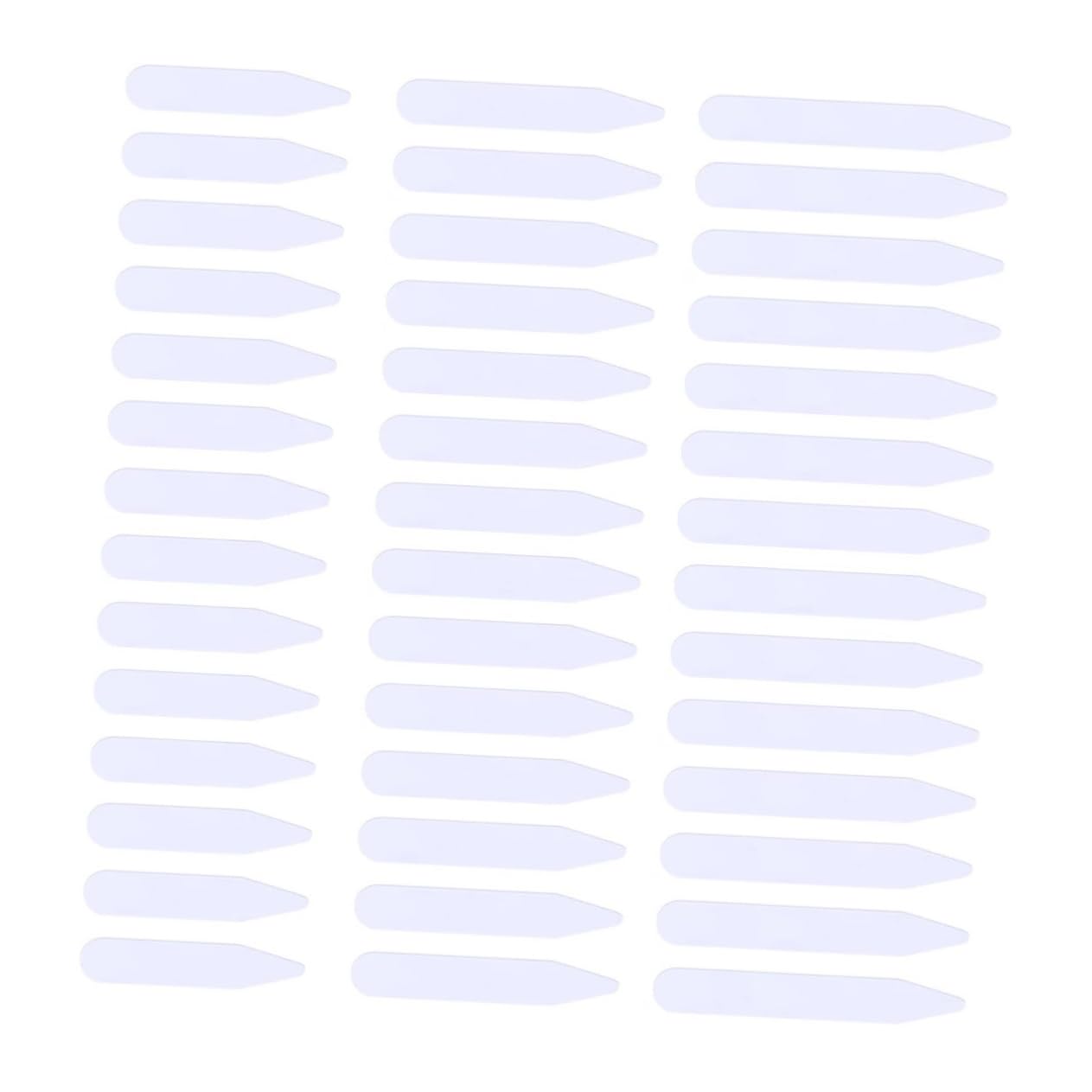 Beavorty 300Pcs Transparent Pet Collar Support Inserts for Shirts Durable Collar Stays Crisp and Sharp Look for Mens Dress Shirts