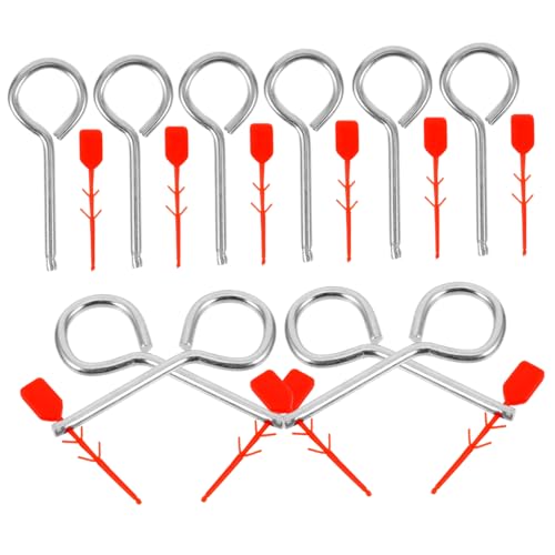 Artibetter Feuerlöscher Sicherungsstifte Set 10 Stück Metall Ersatz Zugstifte Für Brandschutzgeräte Mit Siegel Für Haushalt Gewerbe