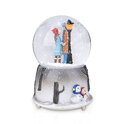 Boule à Neige Lumineuse, château dans Le Ciel, Flocon de Neige Automatique, Boule de Cristal Musicale, décoration intérieure avec lumières LED à Changement de Couleur, Cadeau pour Fille, Amoureux.