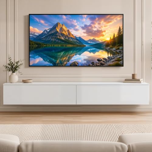 Mobile TV Sospeso 180 cm Bianco, Porta TV da Parete o da Terra con 2 Ante