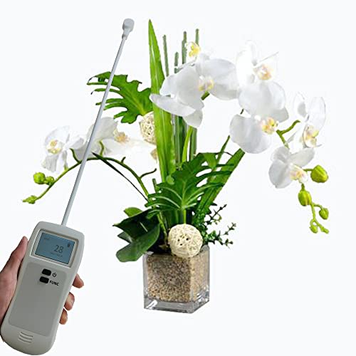 Quantum PAR Meter PPFD Tester with 17 inches Waterproof Bendable Gooseneck PAR Sensor, Built in DLI and Scan Mode Accurate for All Light Sources Photosynthetic Activity of Indoor/Outdoor Plants